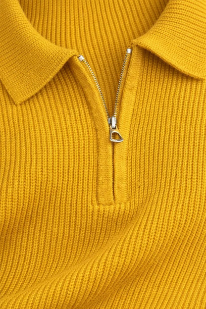 BARRONZ STRIPPED FULL SLEEVE T-SHIRT WITH COLLAR