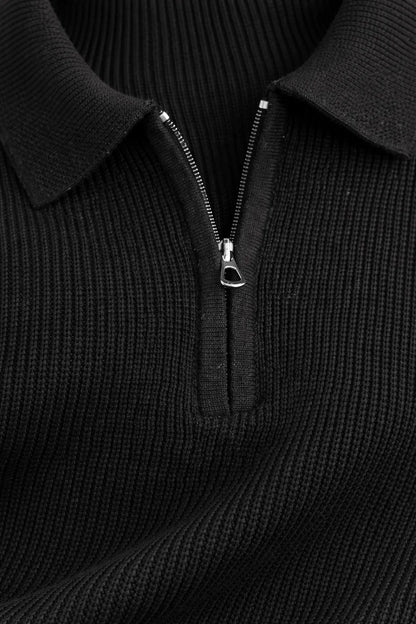 BARRONZ STRIPPED FULL SLEEVE T-SHIRT WITH COLLAR