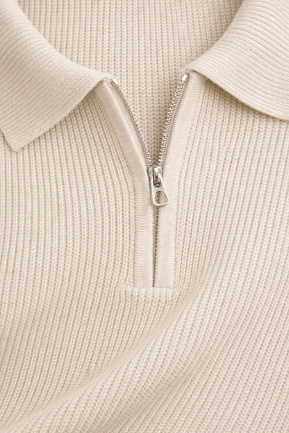 BARRONZ STRIPPED FULL SLEEVE T-SHIRT WITH COLLAR