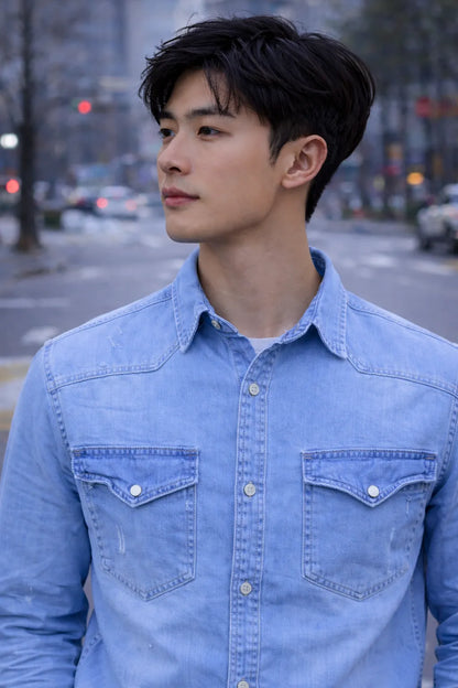 Barronz Denim Double Pocket Shirt