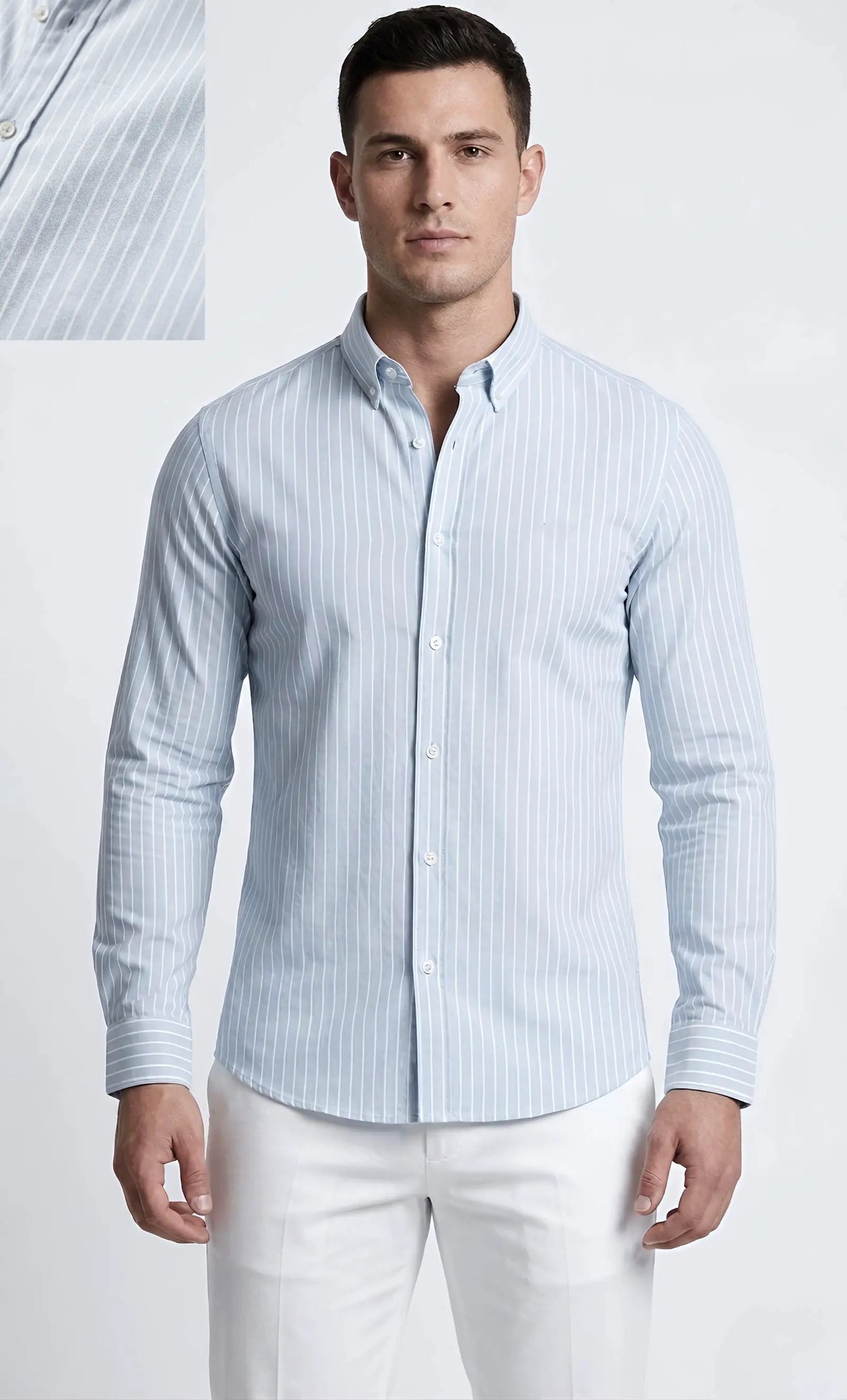 Striped Oxford Shirt – Italian Fit | Premium Cotton Comfort