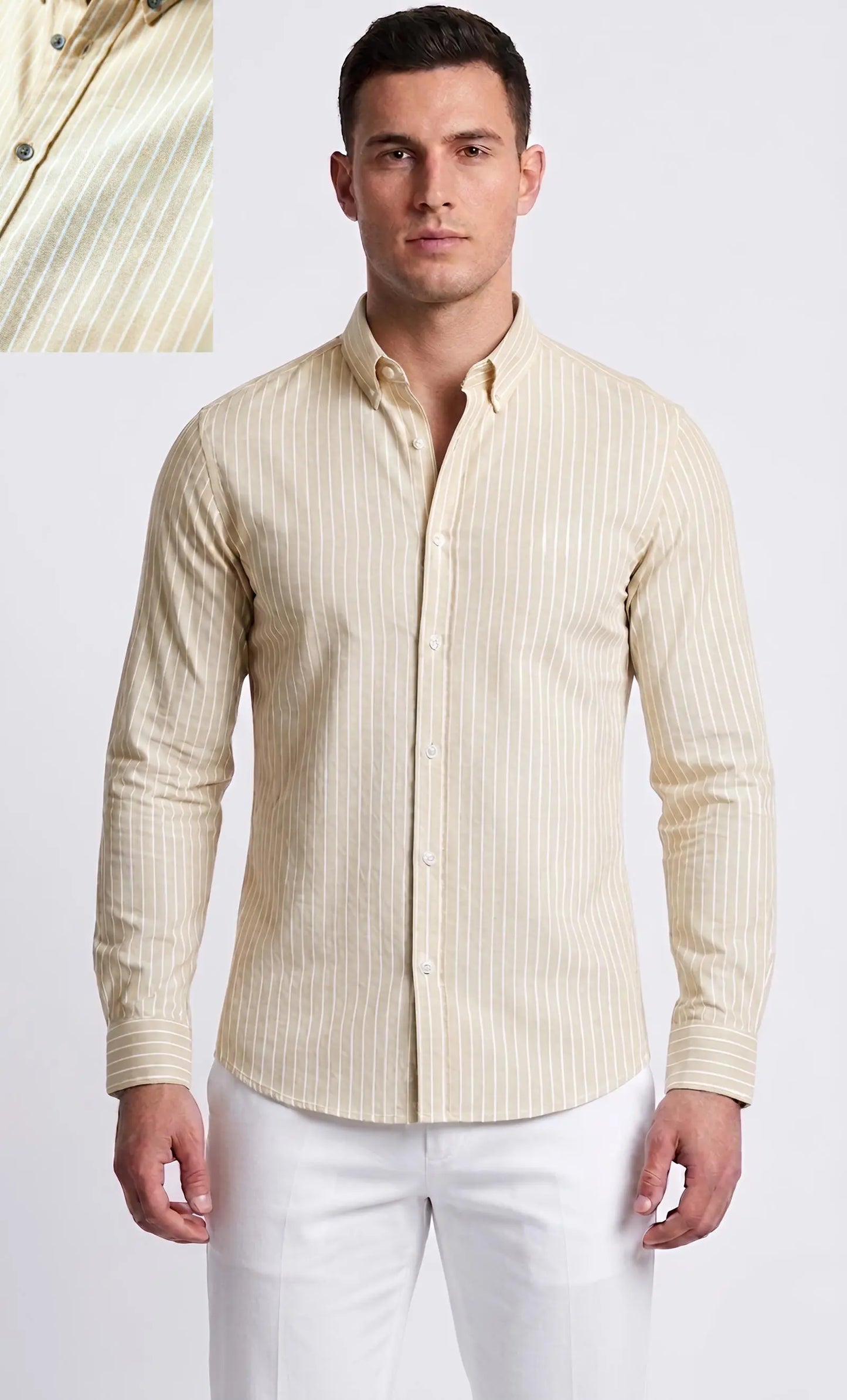 Striped Oxford Shirt – Italian Fit | Premium Cotton Comfort