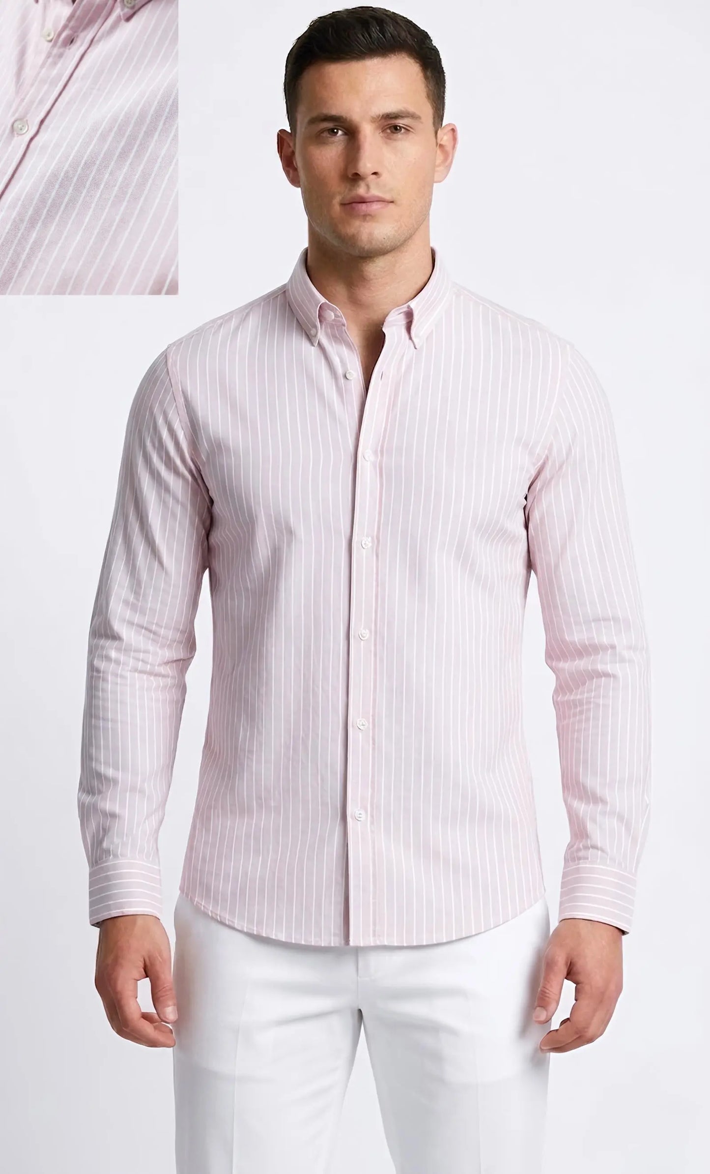 Striped Oxford Shirt – Italian Fit | Premium Cotton Comfort