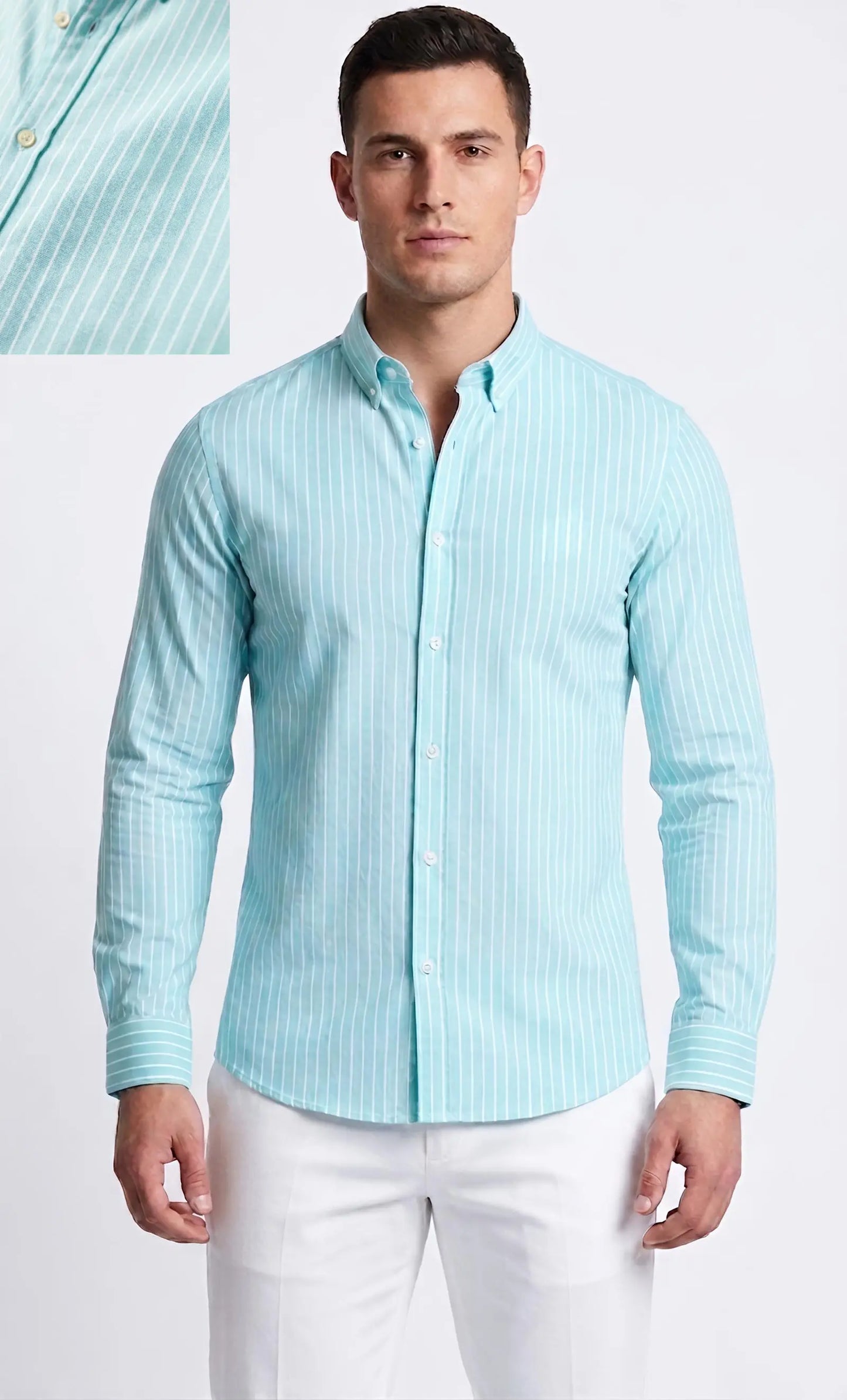 Striped Oxford Shirt – Italian Fit | Premium Cotton Comfort