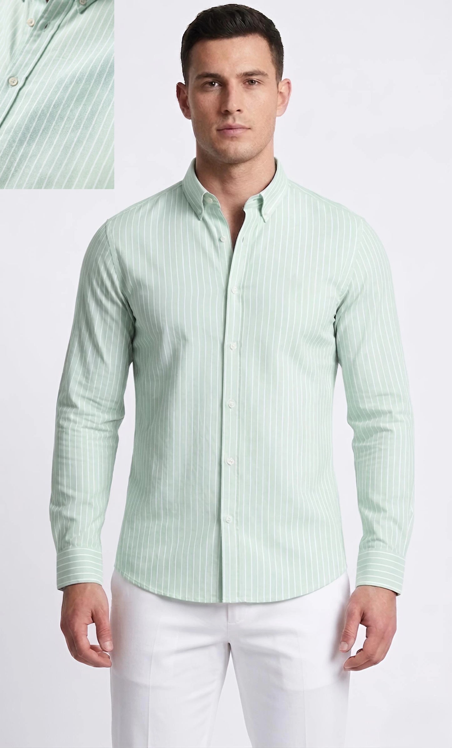 Striped Oxford Shirt – Italian Fit | Premium Cotton Comfort